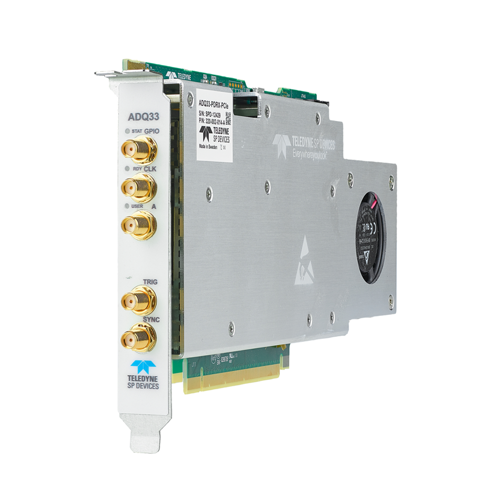 ADQ33PDRX Singlechannel 12bit, 1 GSPS digitizer